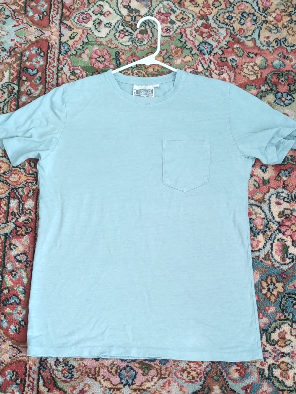 Jungmaven Light Blue Short Sleeve Pocket Tee